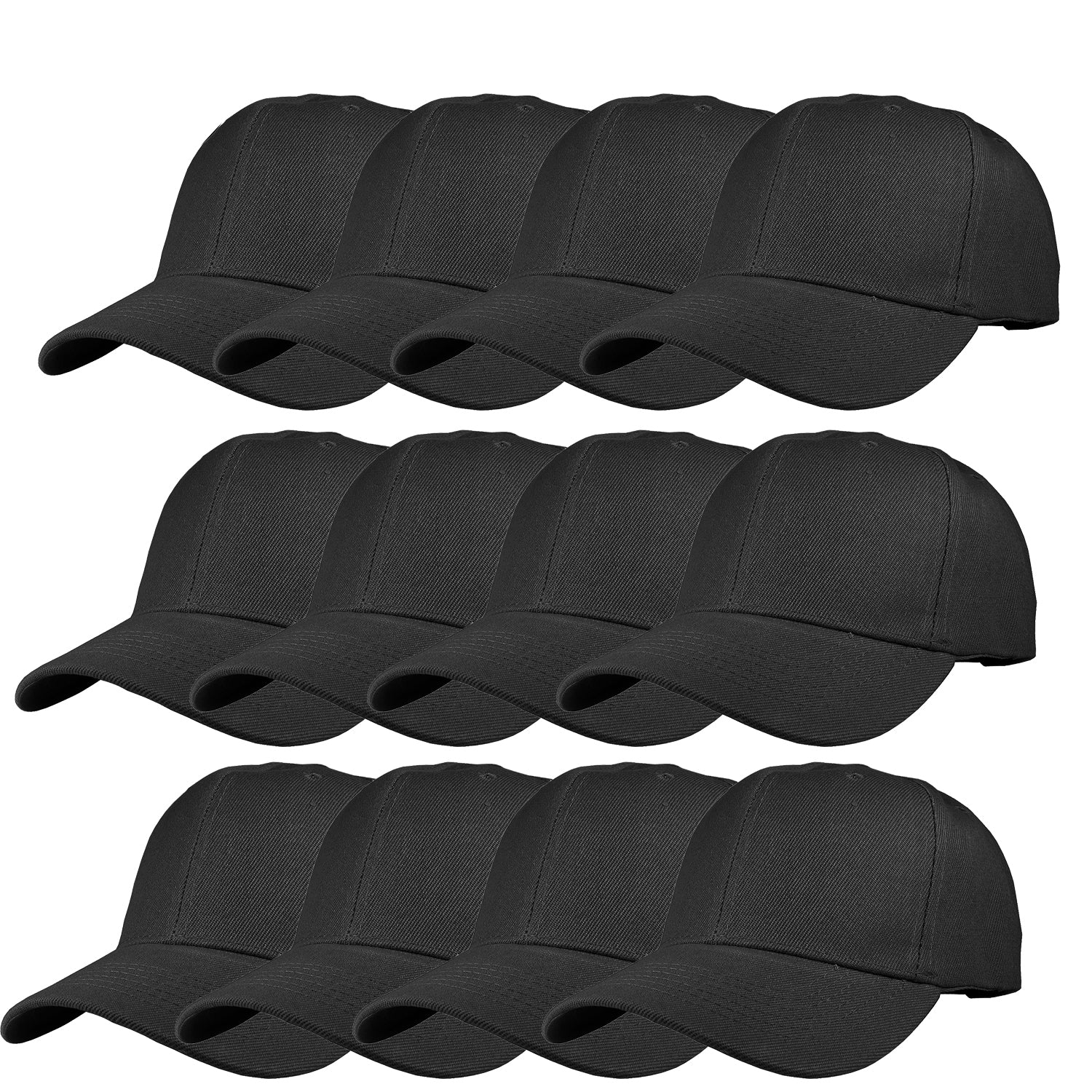 Gelante Plain Blank Baseball Caps Adjustable Back Strap Wholesale LOT 12  PC'S